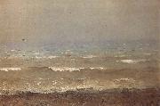 Levitan, Isaak Bank of the means sea oil painting reproduction